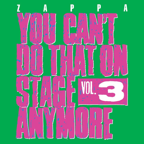Frank Zappa - You Can't Do That On Stage Anymore Vol. 3 CD DOUBLE