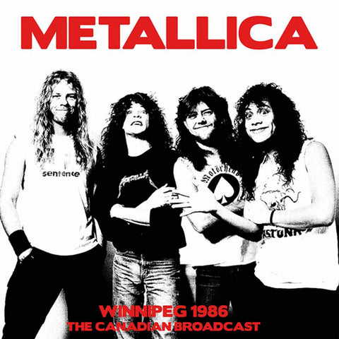 Metallica - Winnipeg 1986 The Canadia Broadcast VINYL DOUBLE 12"